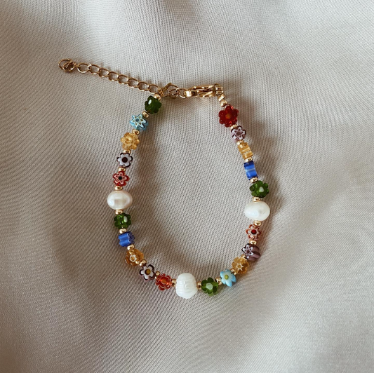 Millefiori Flower Bracelet